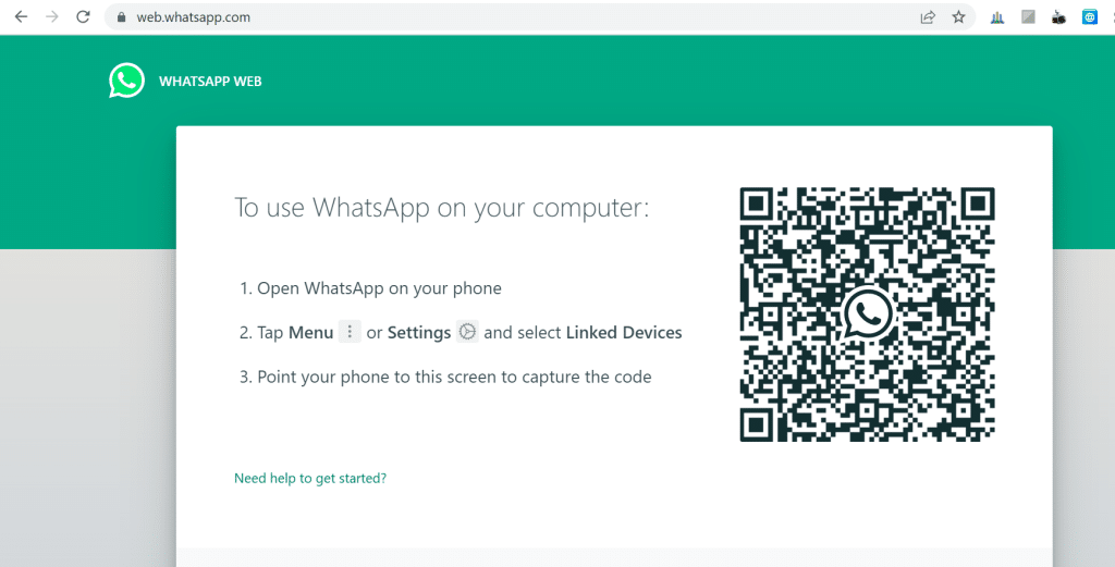 WhatsApp web